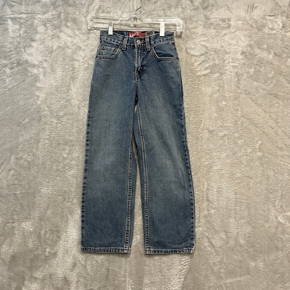 Levi's 550 Relaxed Fit Jeans Boys 10 Slim Blue Medium Wash Denim High Rise